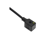 MENCOM SOLENOID VALVE CORDSET FORM B DIN 2+G 2M LED/DIODE, 10-50VAC/DC